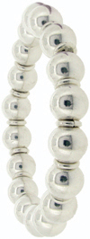 Silver beads